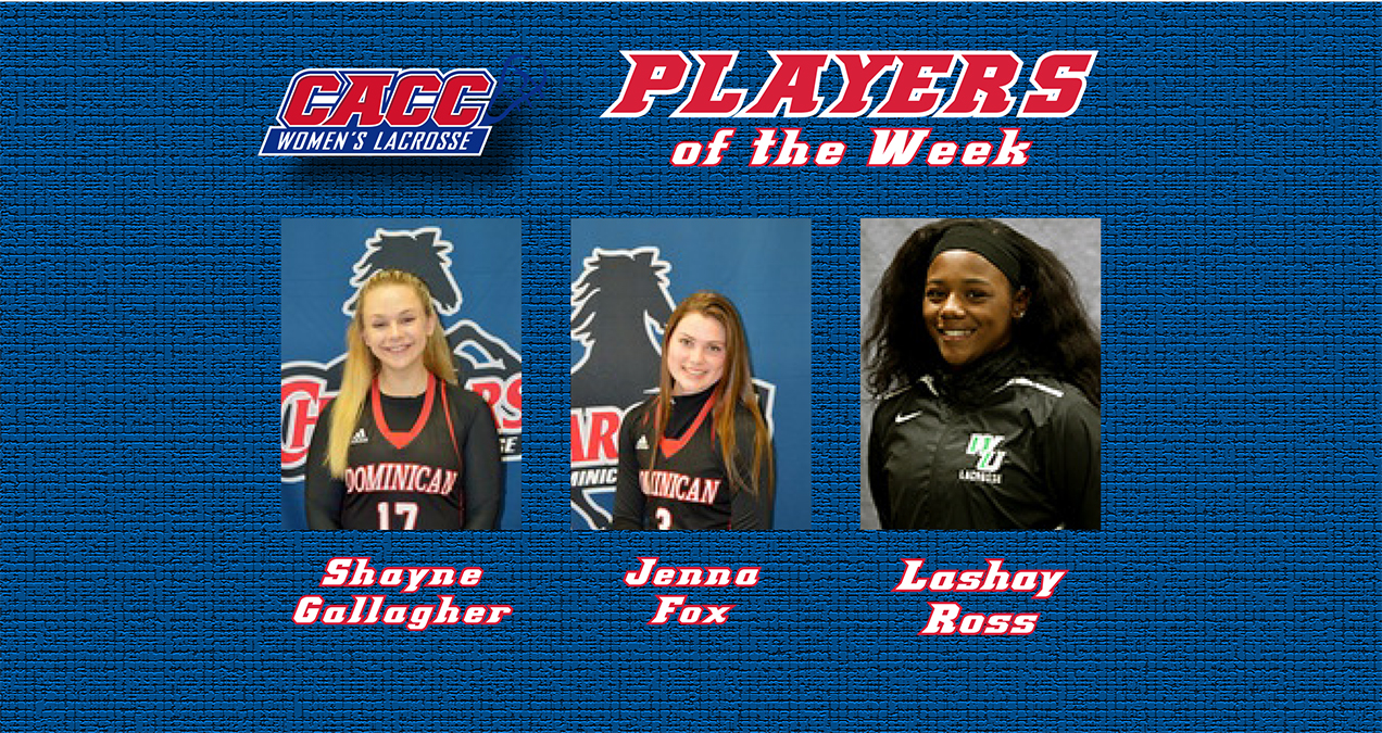 GALLAGHER AND FOX EARN CACC WOMEN'S LACROSSE WEEKLY HONORS